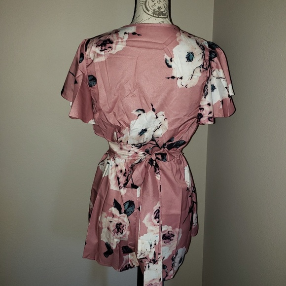 LAST ONE! Pink Floral Romper - Picture 8 of 8